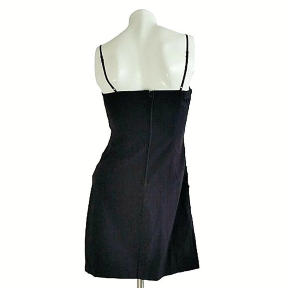 Ruby Rox Black Ruched Sheath Bodycon Mini Dress - Picture 4 of 7